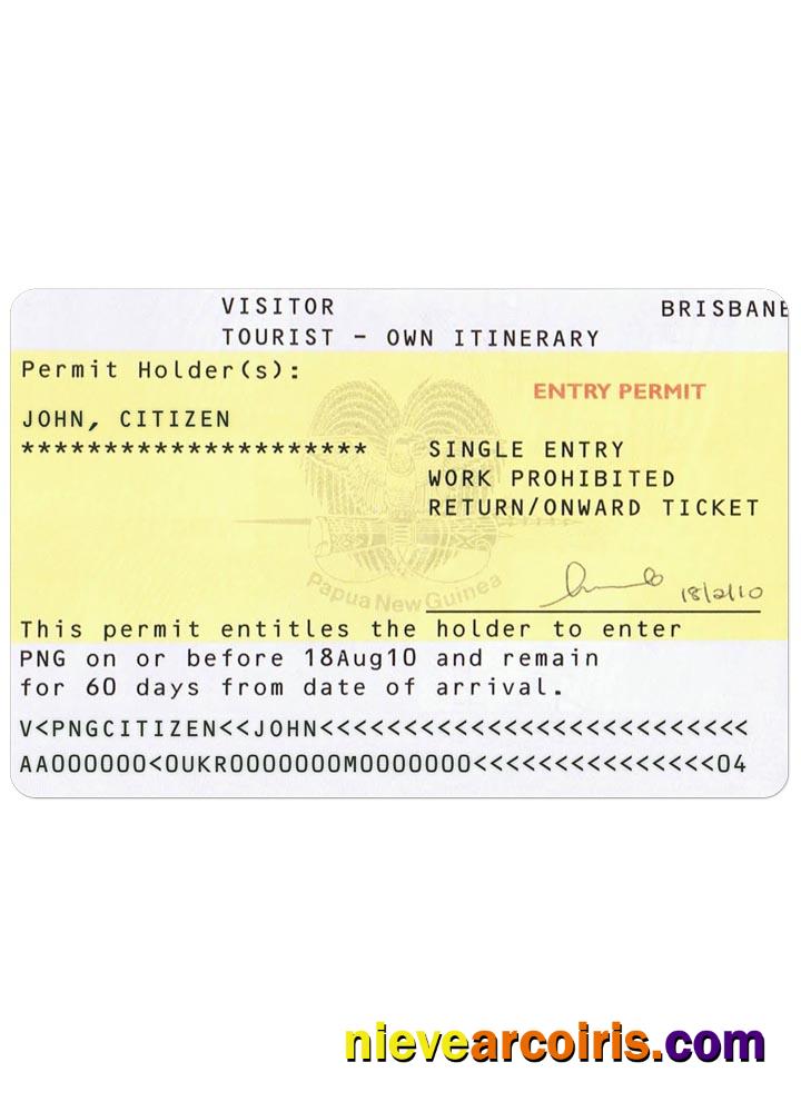 PAPUA NEW GUINEA visa